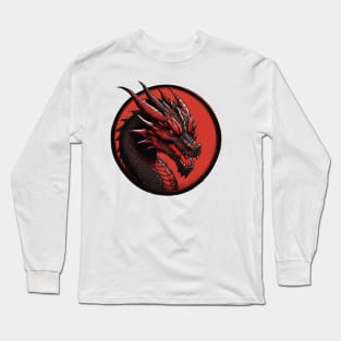 head of red dragons Long Sleeve T-Shirt